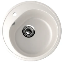 Кухонная мойка Ulgran Classic U-101-331 Белая искусственный камень (литьевой мрамор) встраиваемый