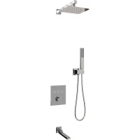 Душевая система RGW Shower Panels SP-371 511408371-01 с термостатом Хром латунь встраиваемый