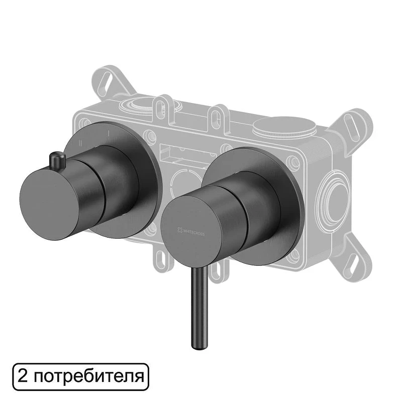 Смеситель для душа Whitecross Y gunmetal Y1242GM цвет Оружейная сталь