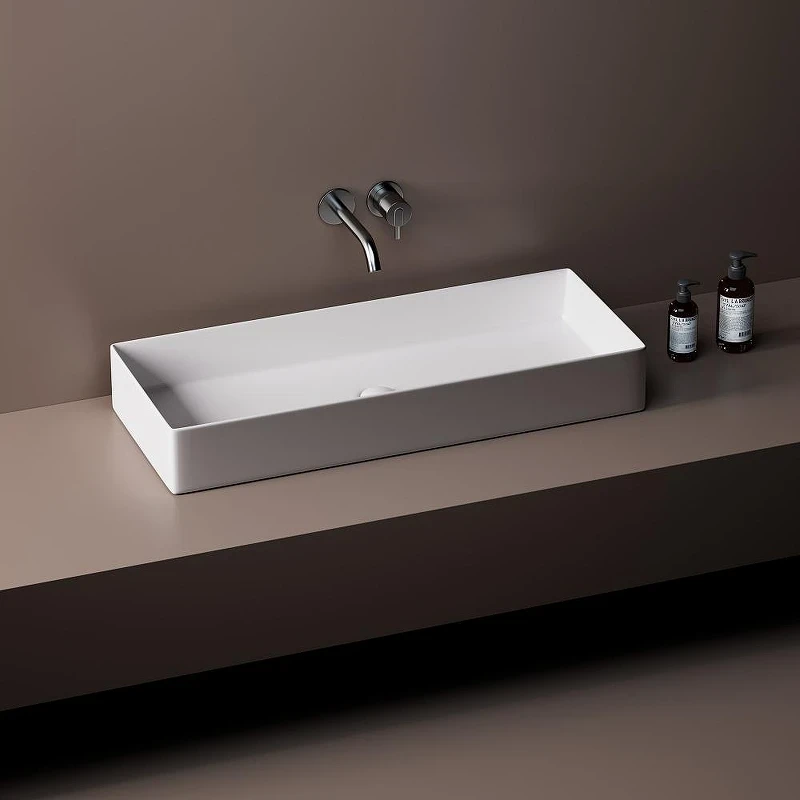 Раковина-чаша Abber Rechteck 80 AC2219 цвет Белый