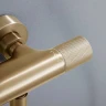 Душевая система Vincea Desire VSFS-1D0TBG с термостатом Брашированное золото латунь на стену