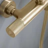 Душевая система Vincea Desire VSFS-1D0TBG с термостатом Брашированное золото латунь на стену