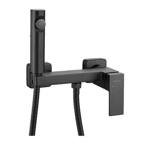 Гигиенический душ со смесителем Shevanik S96H S9605H-1 цвет Черный матовый