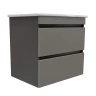 Тумба под раковину Runo Манхэттен 65 00-00004671 цвет Серый