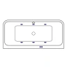 Акриловая ванна Excellent Arana 180x85 WAEX.ARA18.SOFT.BR с гидромассажем