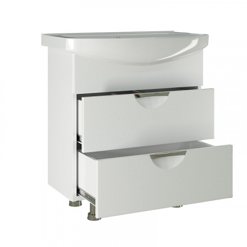 Тумба под раковину Mixline Этьен 75 542409 цвет Белый