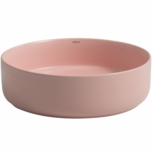 Раковина-чаша Abber Bequem 40 AC2109MP Розовая матовая фаянс накладная