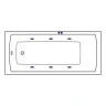 Акриловая ванна Excellent Aquaria 150x70 WAEX.AQU15.SOFT.WH цвет Белый с гидромассажем форсунки Белые
