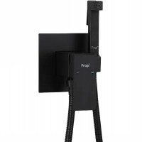 Гигиенический душ со смесителем Frap H802-6 F72802-6 Черный матовый нержавеющая сталь встраиваемый
