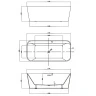 Акриловая ванна Vincea 170x80 VBT-401-1700MW без гидромассажа