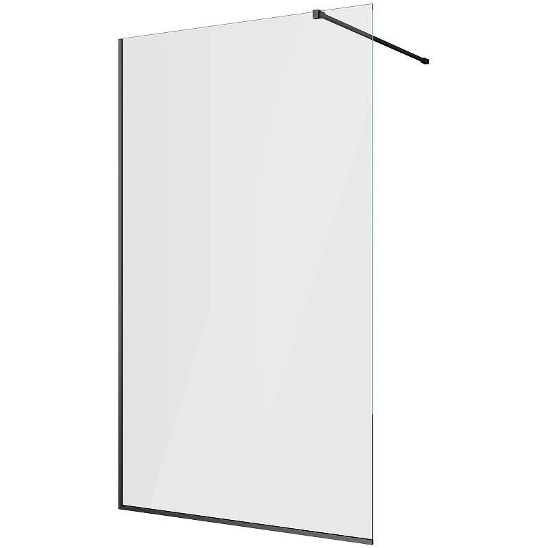 Душевая перегородка Berges Sky Black 140х200 064016 профиль Черный матовый стекло прозрачное