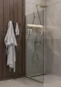Душевая перегородка Timo TP-890/17C-8 890x1950 T13 в узком профиле Золото стекло прозрачное