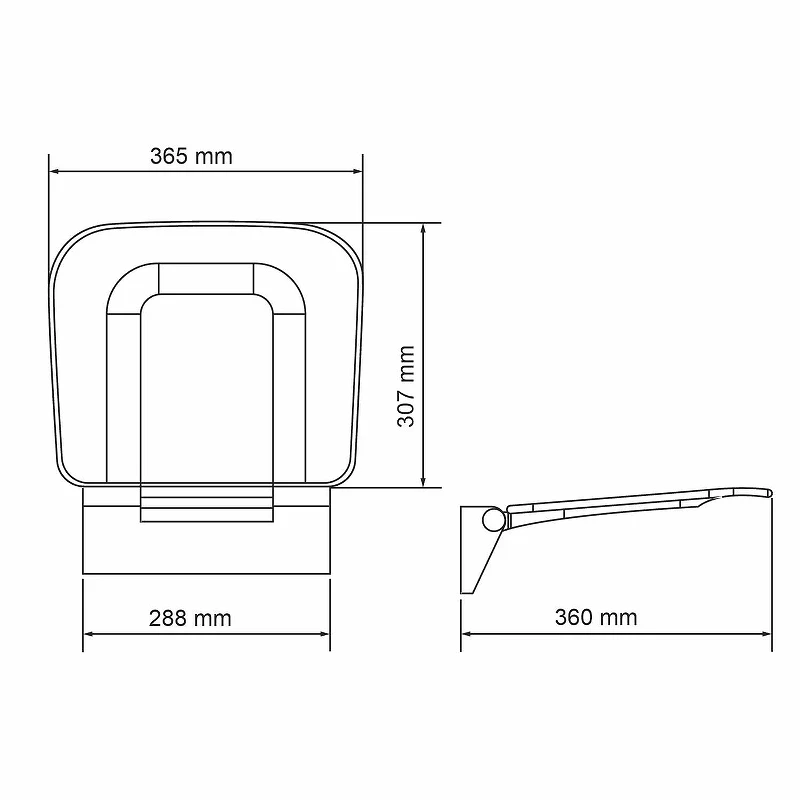 Сиденье для душа WasserKRAFT SS403 Белое