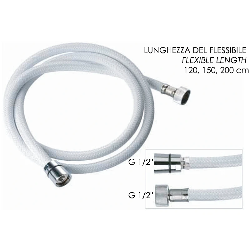 Душевой шланг Remer 332CNNY150 Черный матовый