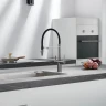 Смеситель для кухни Rose R358T цвет Оружейная сталь Черный