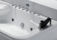 Акриловая ванна Gemy G9085BL 182х116 с гидромассажем