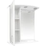 Зеркало со шкафом Misty Астра 60 L Э-Аст04060-01СвЛ с подсветкой Белое глянцевое