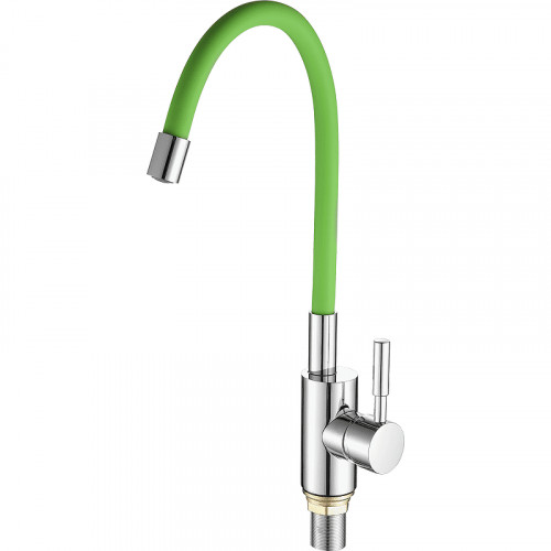 Смеситель для кухни Fashun A4053+B05 цвет Хром Зеленый