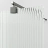 Душевая перегородка WasserKRAFT Rur 110 30W46GR-FL профиль Графит стекло рифленое