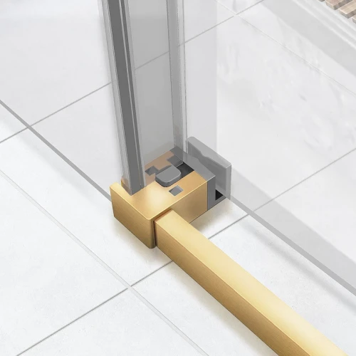 Душевой уголок Vincea Slim Soft 120x80 VSR-1SS8012CLG профиль Брашированное золото стекло прозрачное