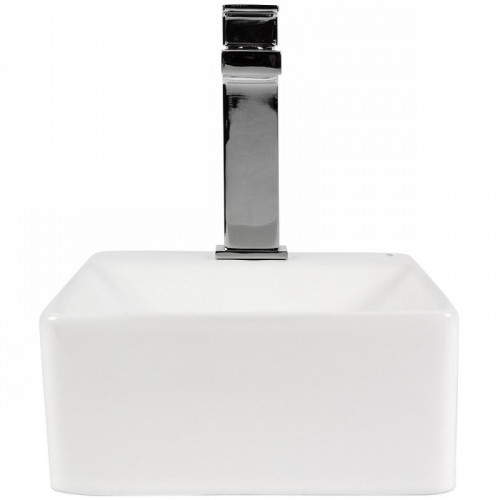 Раковина Bond 38 R S12-380R Белая глянцевая фарфор подвесная, накладная