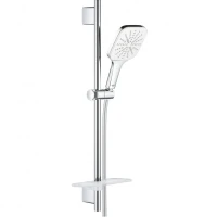 Душевой гарнитур Grohe Rainshower SmartActive 130 Cube 26584LS0 Белая луна латунь на стену