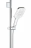 Душевой гарнитур Grohe Rainshower SmartActive 130 Cube 26584LS0 Белая луна латунь на стену