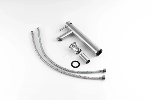 Смеситель для раковины Knotlor Streamline SS-04/01 цвет Матовая сталь