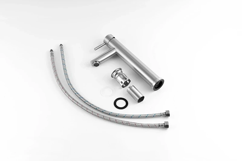Смеситель для раковины Knotlor Streamline SS-04/01 цвет Матовая сталь