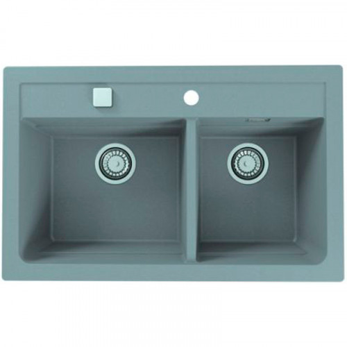 Кухонная мойка Alveus Granital Atrox 50 Concrete G81 790x500 1132001 Бетон искусственный камень (литьевой мрамор) встраиваемая сверху, встраиваемая снизу