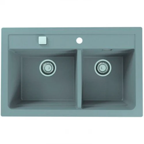 Кухонная мойка Alveus Granital Atrox 50 Concrete G81 790x500 1132001 Бетон искусственный камень (литьевой мрамор) встраиваемая сверху, встраиваемая снизу