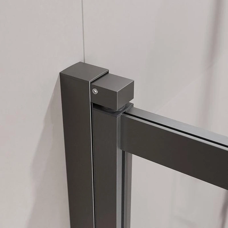 Шторка на ванну Cezares Slider 90 SLIDER-VF-11-90/150-C-GM профиль Оружейная сталь стекло прозрачное