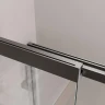 Шторка на ванну Cezares Slider 90 SLIDER-VF-11-90/150-C-GM профиль Оружейная сталь стекло прозрачное