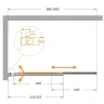 Шторка на ванну Cezares Slider 90 SLIDER-VF-11-90/150-C-GM профиль Оружейная сталь стекло прозрачное