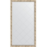 Зеркало Evoform Exclusive-G Floor 198х108 BY 6344 с гравировкой в багетной раме - Прованс с плетением 70 мм стекло