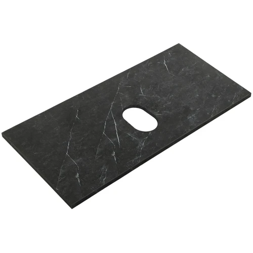 Столешница под раковину BelBagno 90 KEP-90-MNO-W0 Marmo Nero Opaco искусственный камень (литьевой мрамор)