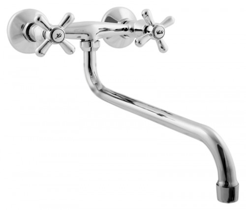 Смеситель для раковины Rav Slezak Morava MK101.5/22 хром, с керамическими кран-буксами на стену