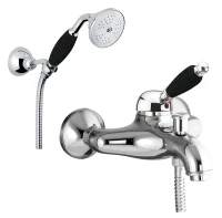 Смеситель для ванны Fiore Imperial Black 89CR5104 цвет Хром