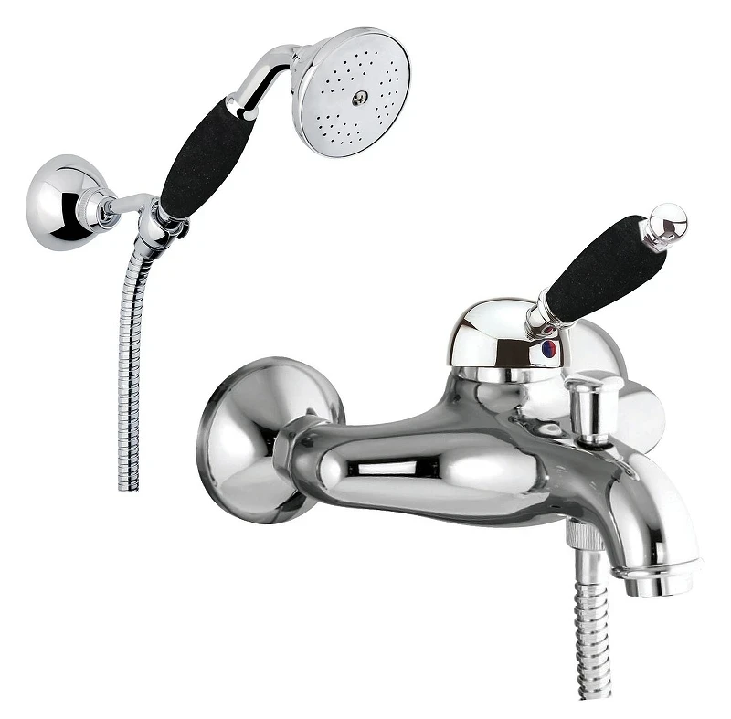 Смеситель для ванны Fiore Imperial Black 89CR5104 цвет Хром