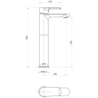 Смеситель для раковины beWash Bliss BVMM0BH123 Хром латунь