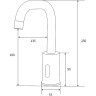 Смеситель для раковины beWash Photocell BWAM1BS869 Черный матовый