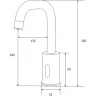 Смеситель для раковины beWash Photocell BWAM1BS869 Черный матовый