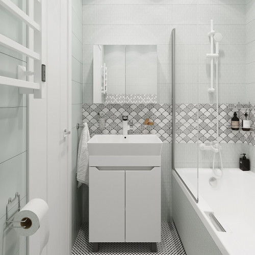 Комплект мебели для ванной DIWO Архангельск 60 цвет Белый