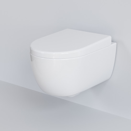 Унитаз Ambassador Abner 103T20001R подвесной Белый глянцевый без сиденья фарфор подвесной