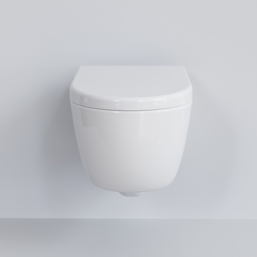 Унитаз Ambassador Abner 103T20001R подвесной Белый глянцевый без сиденья фарфор подвесной