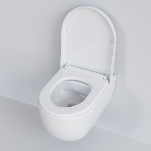 Унитаз Ambassador Abner 103T20001R подвесной Белый глянцевый без сиденья фарфор подвесной