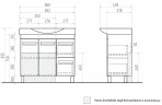 Тумба под раковину Vigo Plaza 80 tn.PLA.MIR.80.2D.2Y Белая МДФ / ЛДСП