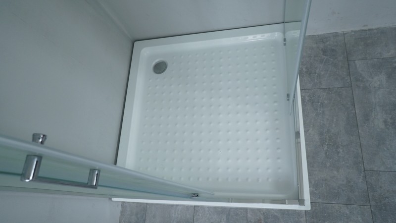 Душевой уголок Timo TL 100х100 TL-1102R профиль Хром стекло прозрачное с рисунком