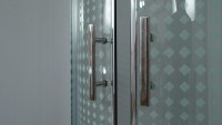 Душевой уголок Timo TL 100х100 TL-1102R профиль Хром стекло прозрачное с рисунком