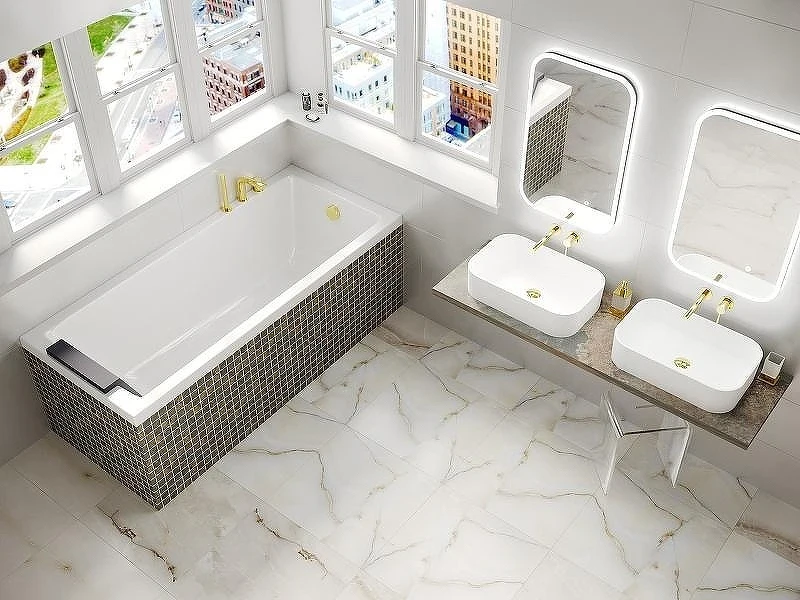 Акриловая ванна Whitecross Wave 130x70 0101.130070.100 без гидромассажа, с ножками NWT-50
